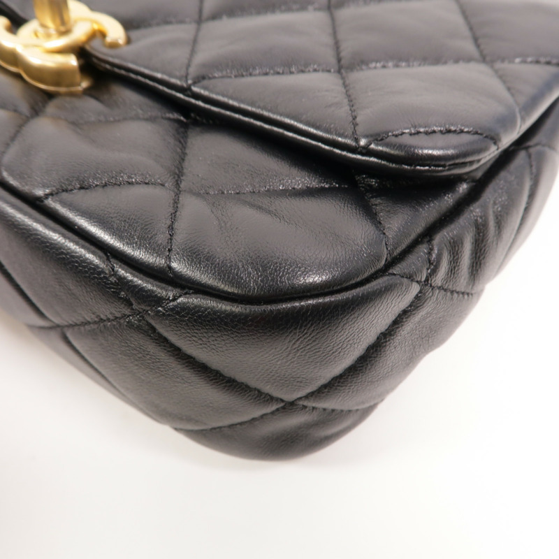 CHANEL 牛皮皮革Chain Shoulder鏈帶肩背袋-10