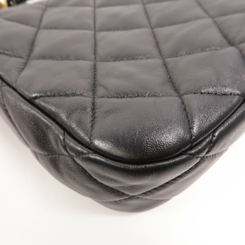 CHANEL 牛皮皮革Chain Shoulder鏈帶肩背袋-13