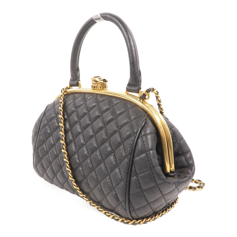 CHANEL 牛皮皮革Chain Shoulder鏈帶肩背袋-2