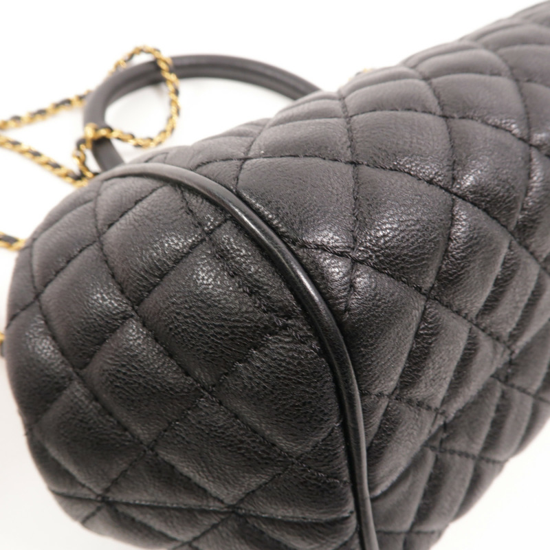 CHANEL 牛皮皮革Chain Shoulder鏈帶肩背袋-11