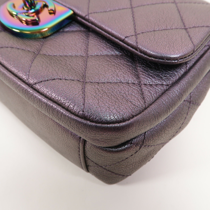 CHANEL 牛皮皮革Shoulder Bag鏈帶肩背袋-11