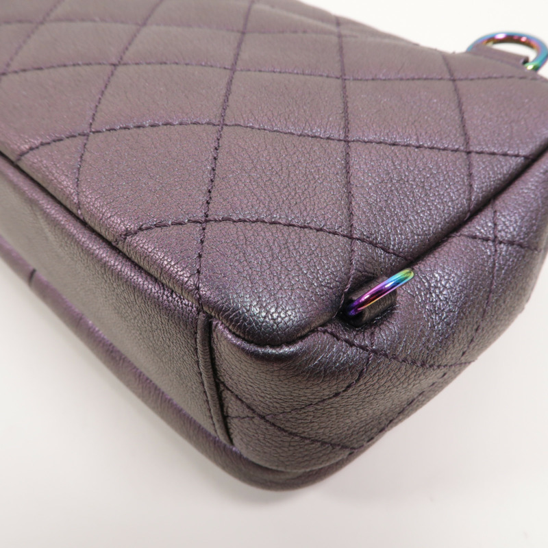 CHANEL 牛皮皮革Shoulder Bag鏈帶肩背袋-13