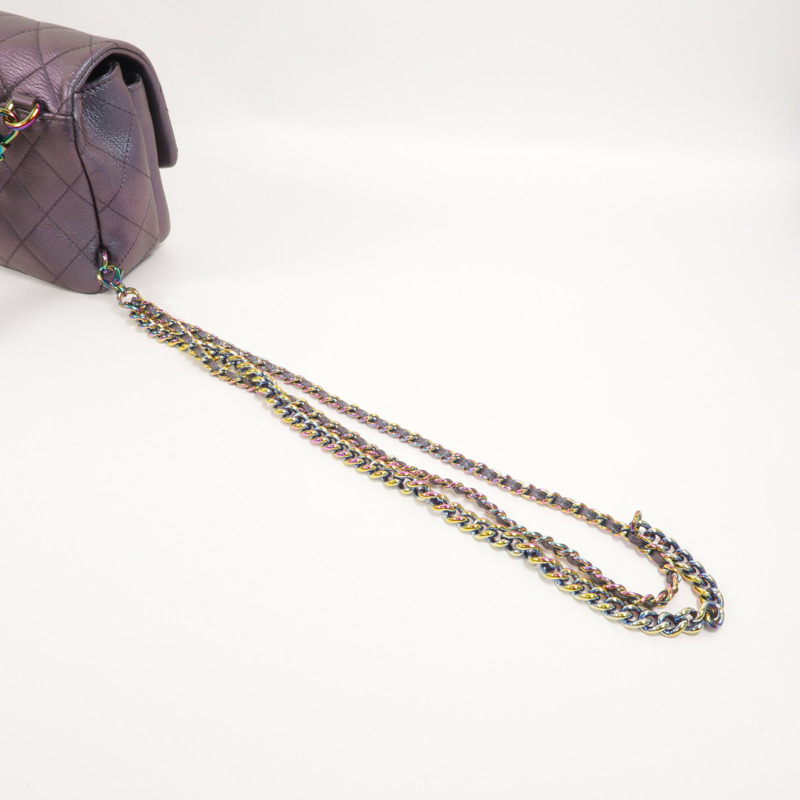 CHANEL 牛皮皮革Shoulder Bag鏈帶肩背袋-17