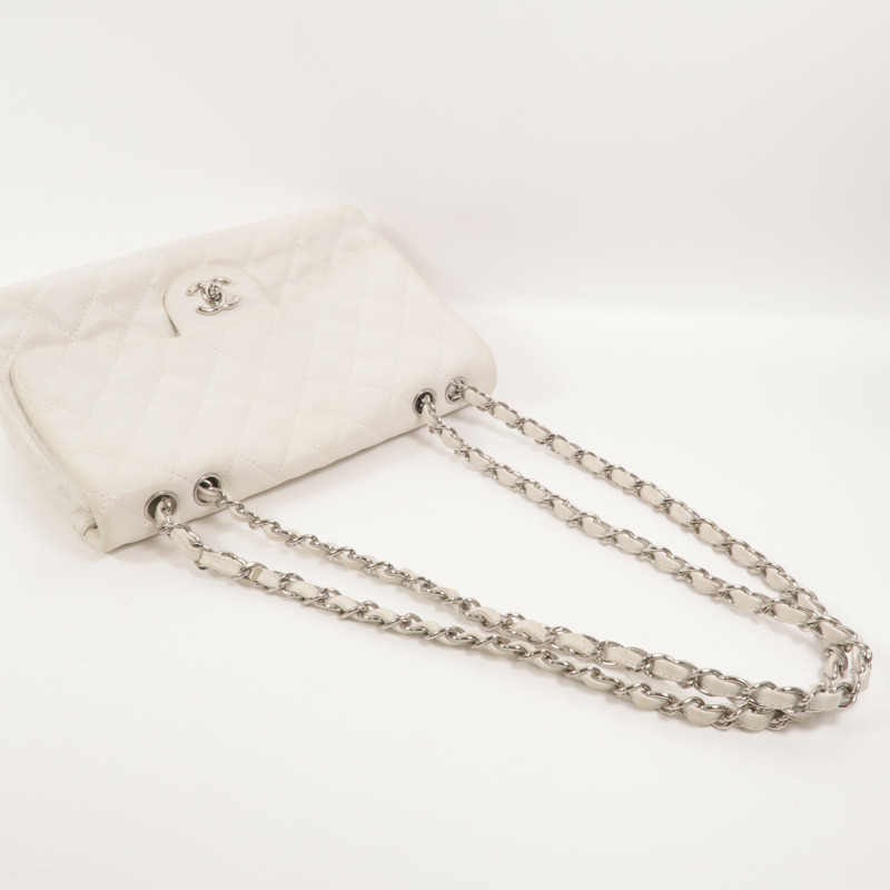 CHANEL 牛皮皮革Large Classic鏈帶肩背袋-7