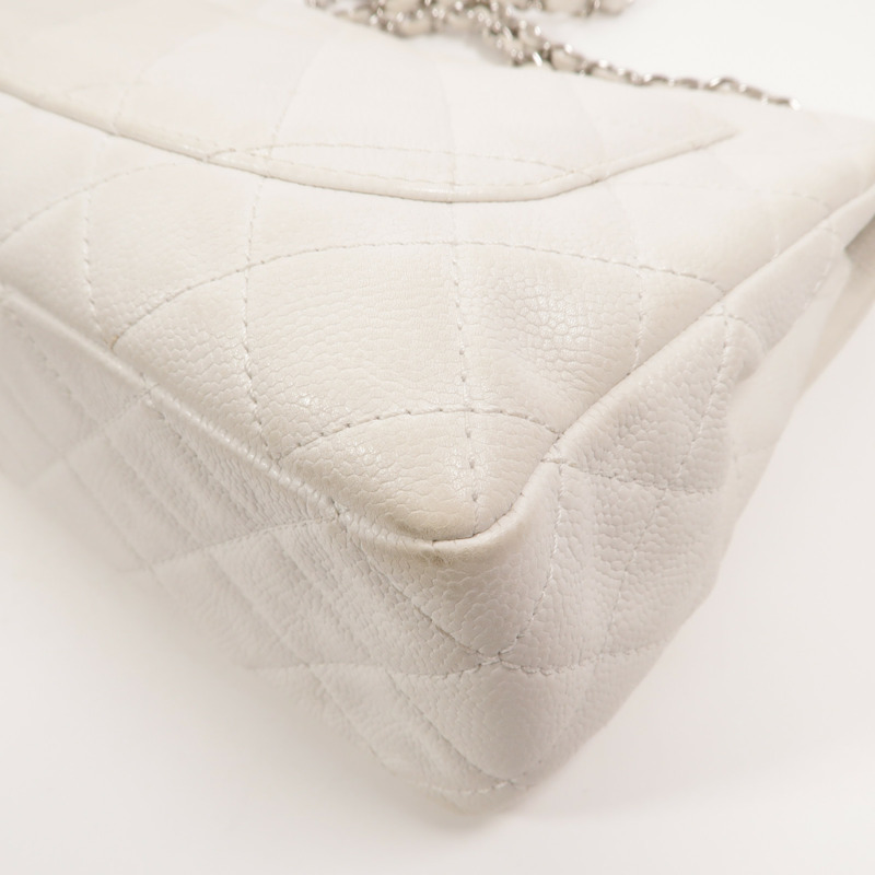 CHANEL 牛皮皮革Large Classic鏈帶肩背袋-13