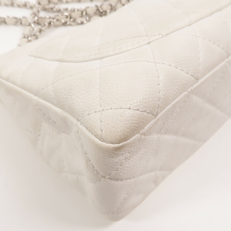 CHANEL 牛皮皮革Large Classic鏈帶肩背袋-14