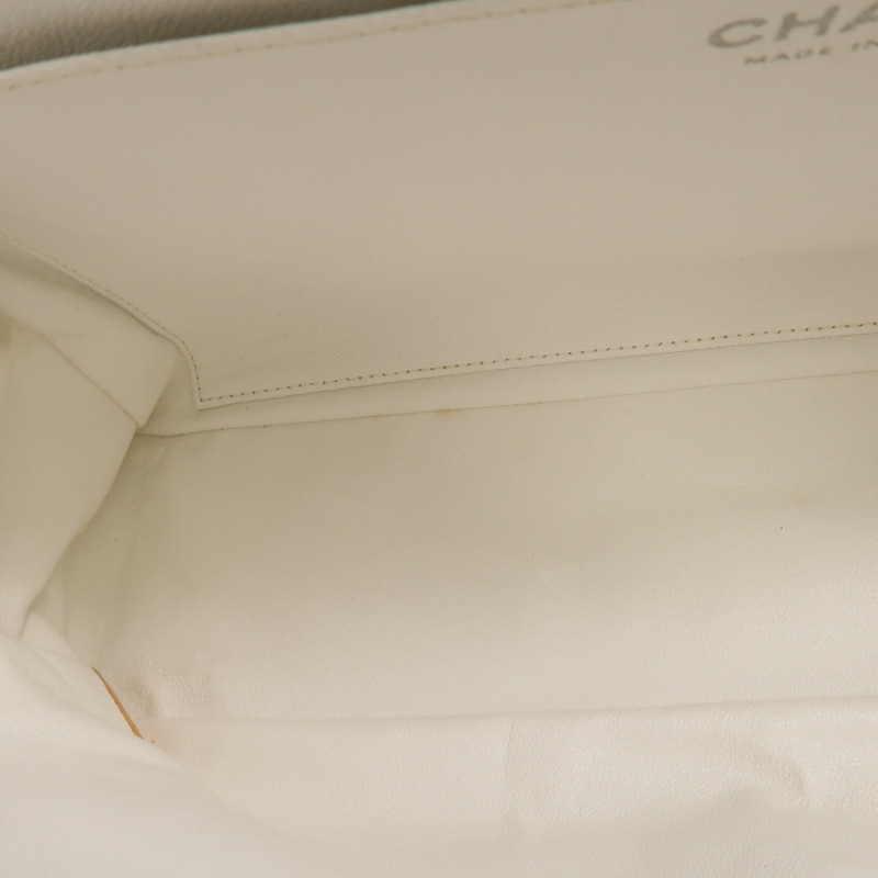 CHANEL 牛皮皮革Large Classic鏈帶肩背袋-17