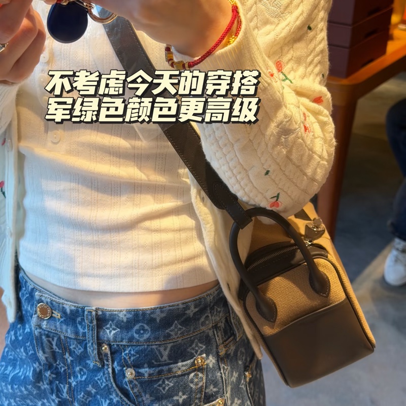 Hermes爱马仕 新款mini lindy toile-6