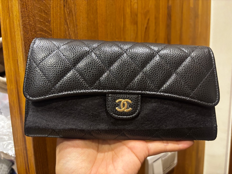 CHANEL 黑荔枝COCO長夾-6