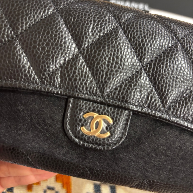CHANEL 黑荔枝COCO長夾-7