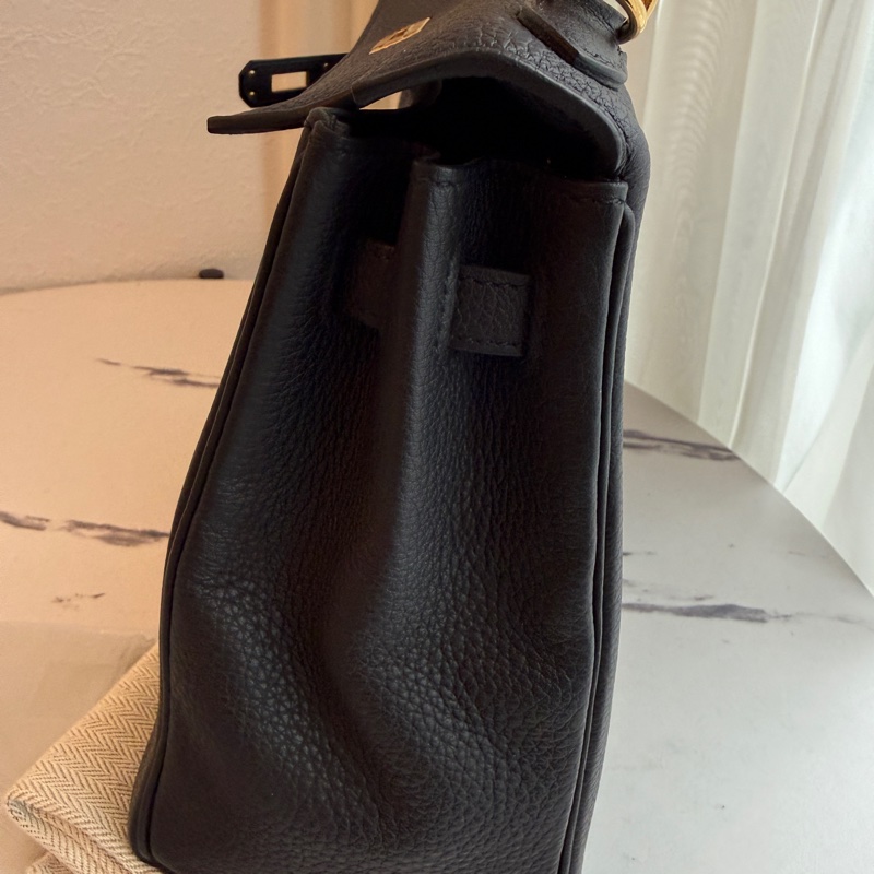 愛馬仕kelly25黑金 有貼膜-2