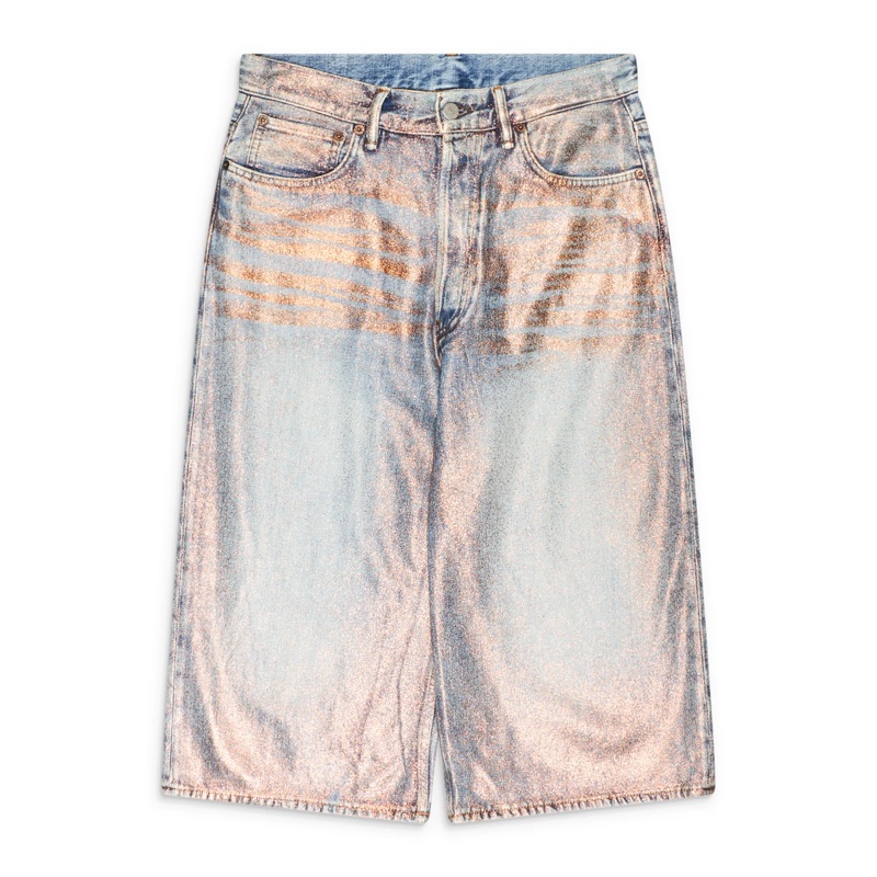 Acne Studios 噴漆 七分 牛仔褲 #S M L-4