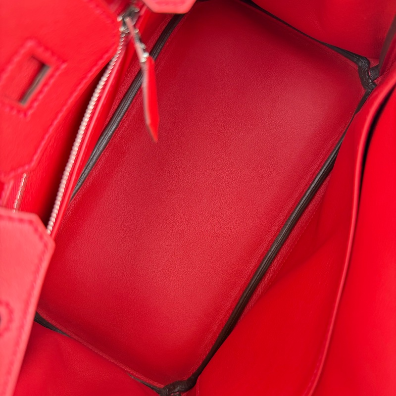 ✨【頂級保值款｜Birkin 25 經典正紅銀扣】✨-6