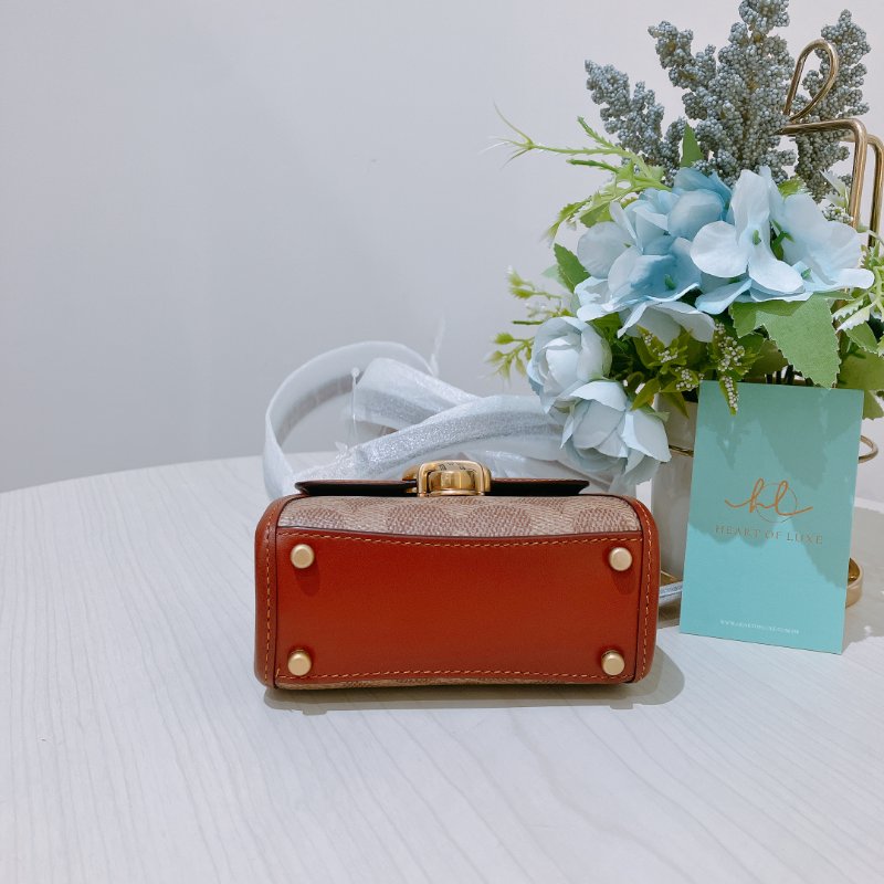 TK2049 Coach 蔻馳迷你兩用包包 Mini Shoulder Bag Brown-2