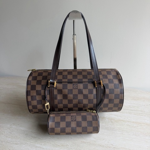 LLouis Vuitton 路易威登棋盤格巴比龍子母包 底長30cm無附件