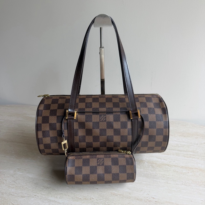 LLouis Vuitton 路易威登棋盤格巴比龍子母包 底長30cm無附件-0