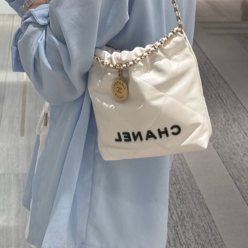 新低價 閒置新 Chanel/香奈兒mini 22bag  晶片款 可愛俏皮小巧精緻  尺寸：20*19*6  2025年購入-8