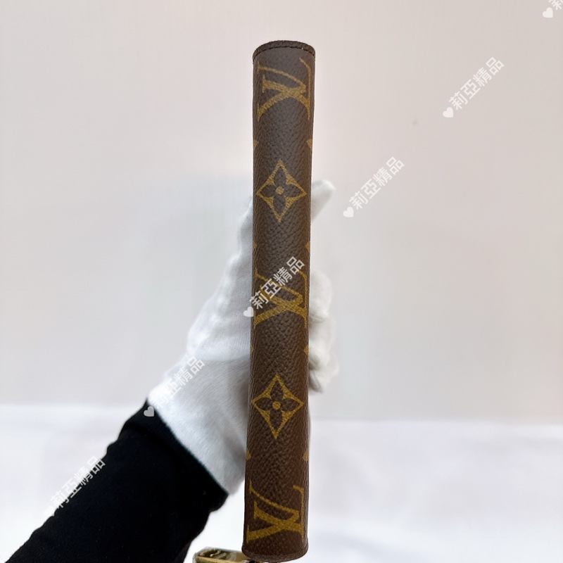 莉亞精品♡ LV 老花長夾 粉色內裡 二手美包-4