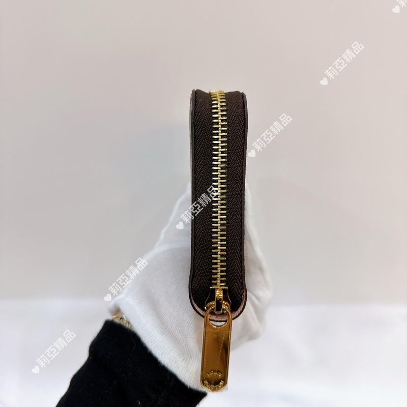 莉亞精品♡ LV 老花長夾 粉色內裡 二手美包-6