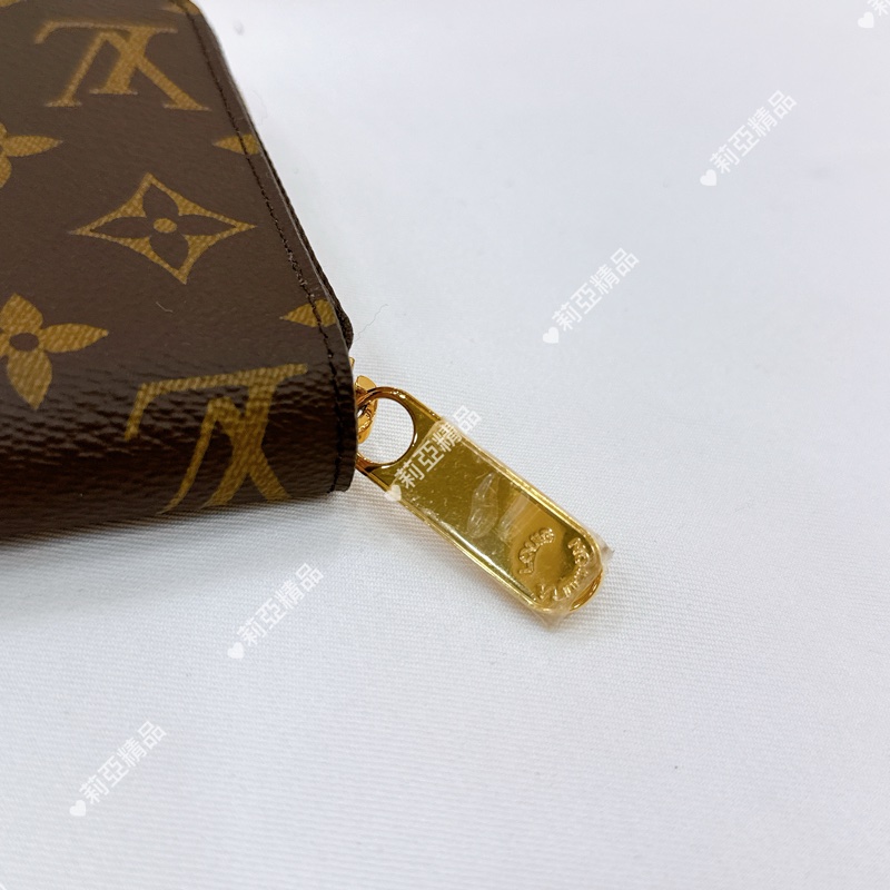 莉亞精品♡ LV 老花長夾 粉色內裡 二手美包-7