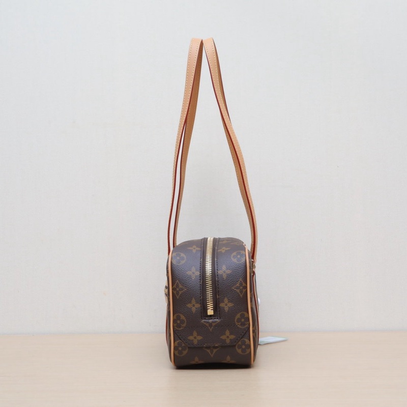 LOUIS VUITTON CITÉ矩形手袋老花PVC金扣晶片肩背包-1
