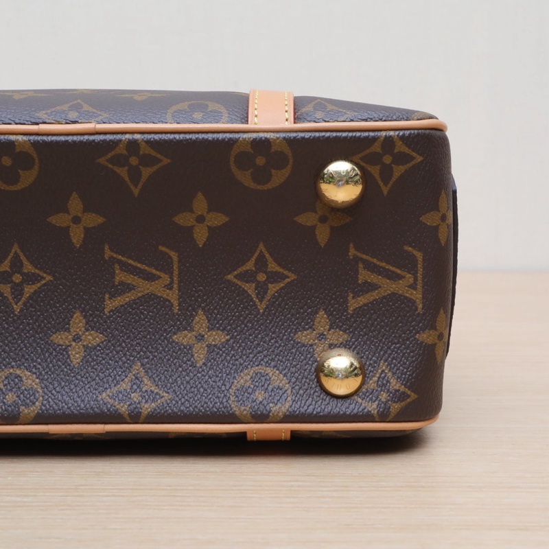 LOUIS VUITTON CITÉ矩形手袋老花PVC金扣晶片肩背包-3