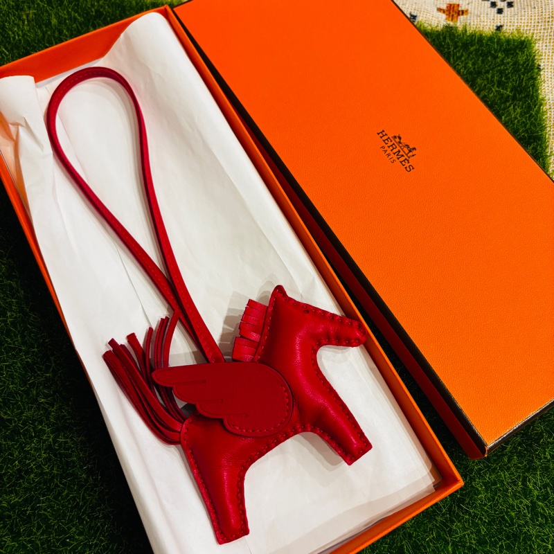 HERMES 桃紅飛馬-1
