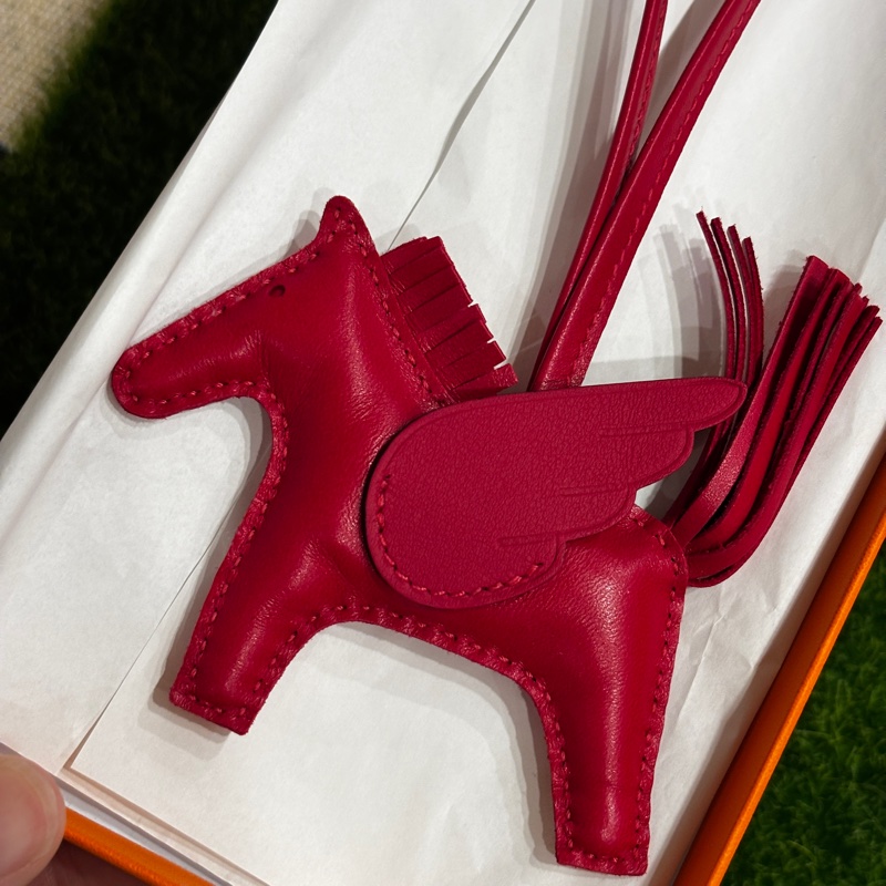 HERMES 桃紅飛馬-3