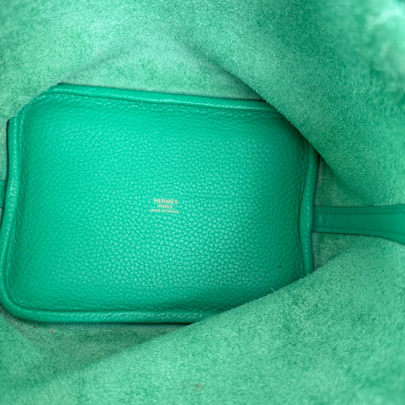 Hermès Picotin 18 菜籃子｜竹子綠金扣 日常輕便百搭款-6