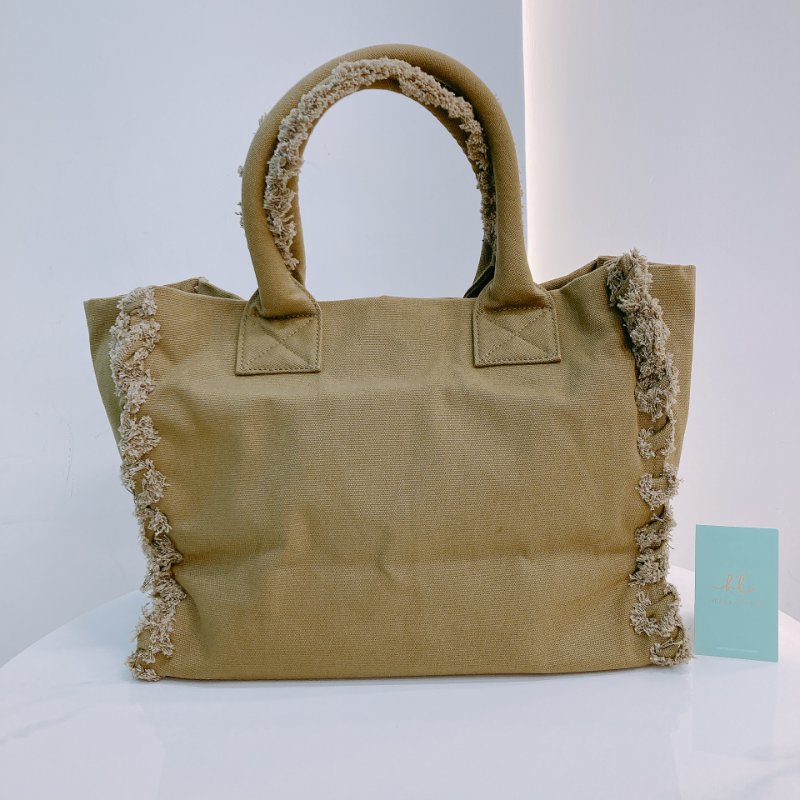 MS0634 Pinko 品高 帆布 沙灘包 手提 綠色 金扣 Beach Shopping Tote Canvas Green x GHW-1