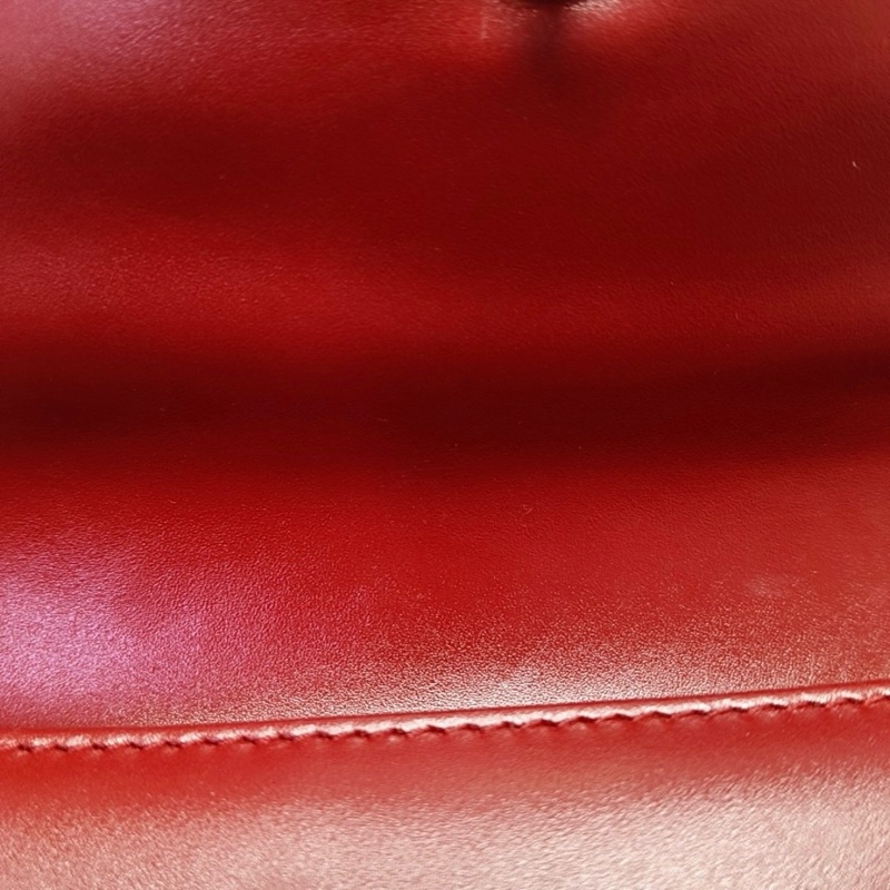BVLGARI SERPENTI FOREVER 小號 紅色牛皮蛇頭鑲嵌蛇頭包斜背包-6