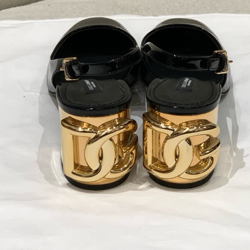 Dolce&Gabbana女士金屬跟瑪麗珍 牛皮 尺寸：37 無配件-3