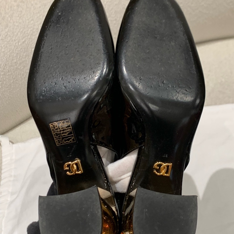 Dolce&Gabbana女士金屬跟瑪麗珍 牛皮 尺寸：37 無配件-6