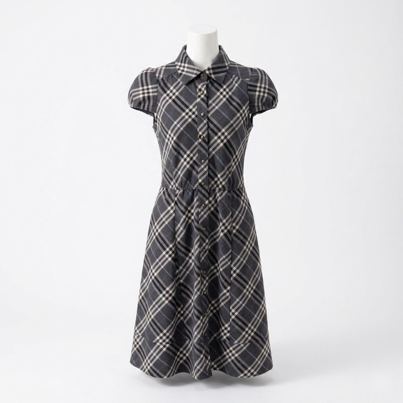 （貴氣迷人😍） Burberry 巴寶莉 貴婦版型 修身洋裝👗 【專櫃93,000】-0