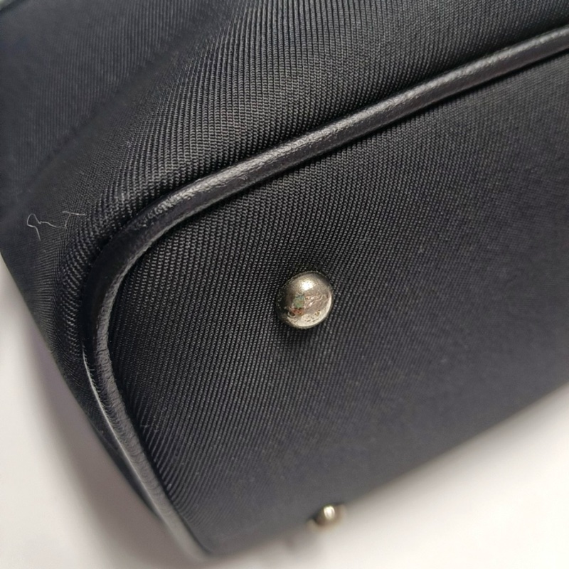 Burberry 多色帆布格紋單肩包手提包 銀色五金 可拆卸肩帶-6