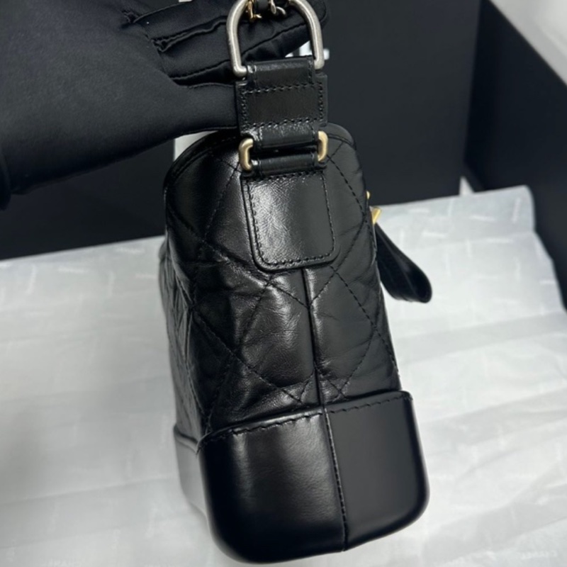 #全新全配🈶購證 香奈兒黑金流浪包小號 絕版熱門爆款-4