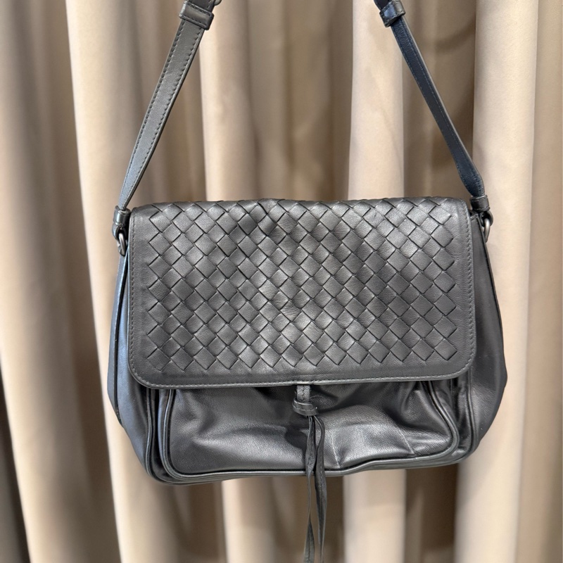（甜價美包）BOTTEGA VENETA 寶緹嘉 BV經典編織翻蓋小斜背包-0