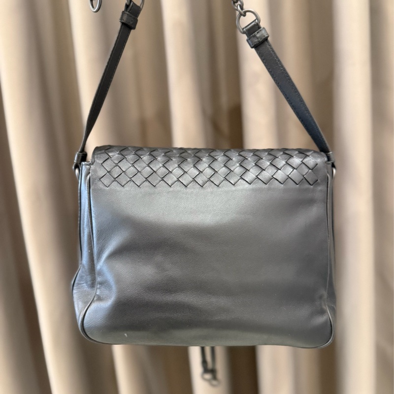（甜價美包）BOTTEGA VENETA 寶緹嘉 BV經典編織翻蓋小斜背包-1