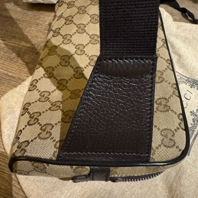 (9成5新) GUCCI 帆布腰包/胸包/斜挎包-16