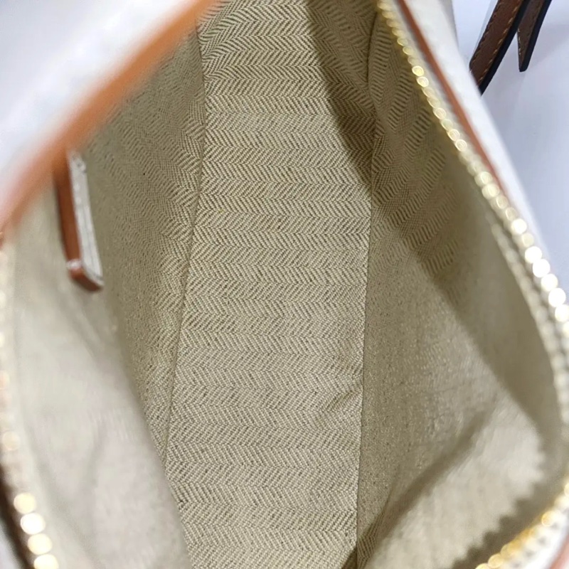 LOEWE Puzzle 迷你 拼色牛皮幾何包單肩包 金色五金 可拆卸肩帶 配件齊全-5