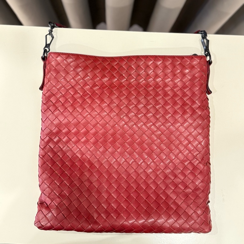 Bottega Veneta Intrecciato 編織皮革信差包-1