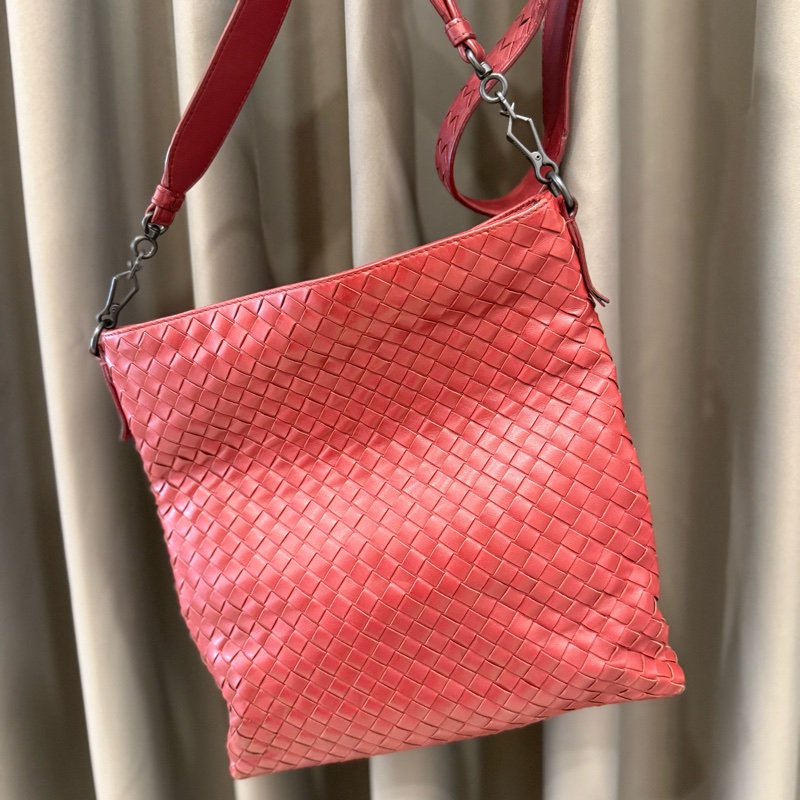 Bottega Veneta Intrecciato 編織皮革信差包-6