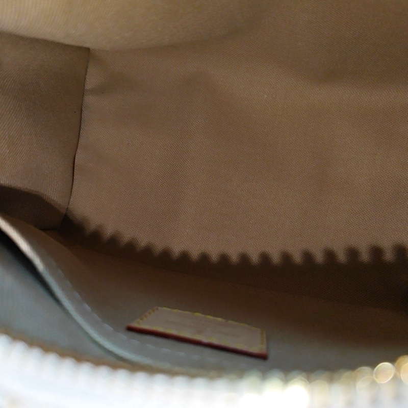 LOUIS VUITTON SPEEDY 20 白色帆布老花提花斜背包-5