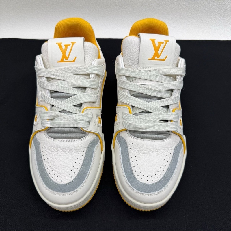 LOUIS VUITTON Trainer 經典 女款  黃白 35碼-1