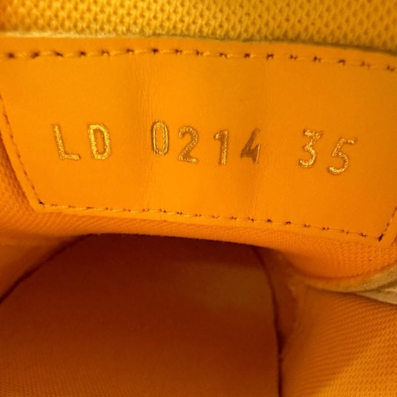 LOUIS VUITTON Trainer 經典 女款  黃白 35碼-5