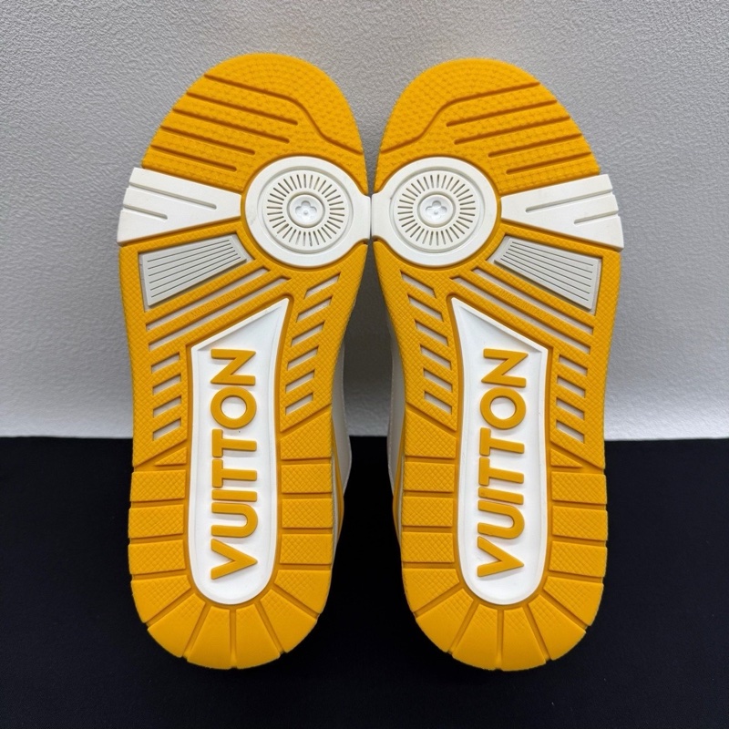 LOUIS VUITTON Trainer 經典 女款  黃白 35碼-9