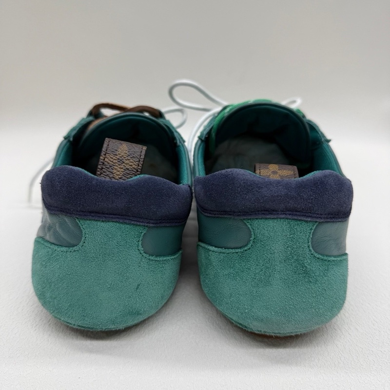 LV Sneakerina 德訓鞋 羊皮革 薄底鞋 女款 綠色新款38碼-4