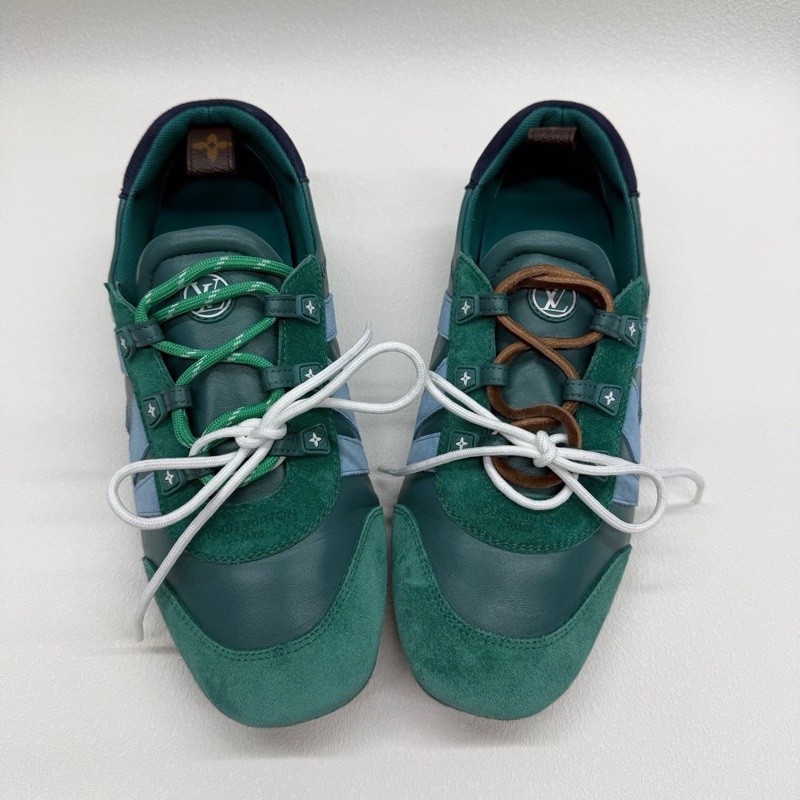LV Sneakerina 德訓鞋 羊皮革 薄底鞋 女款 綠色新款38碼-8