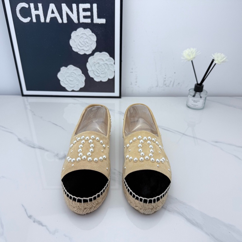 Chanel香奈兒珍珠漁夫鞋 36碼 🧡-1