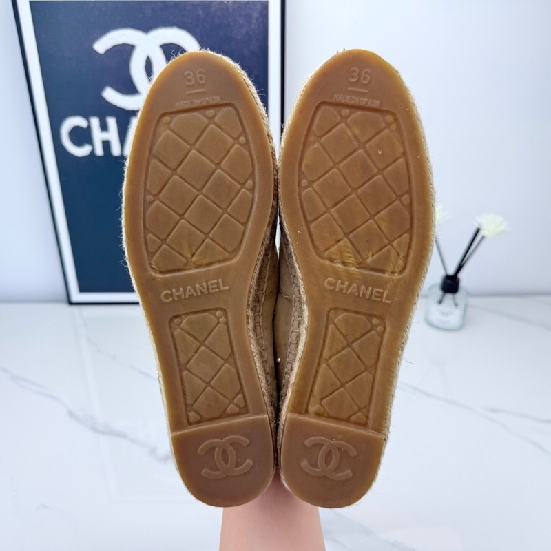 Chanel香奈兒珍珠漁夫鞋 36碼 🧡-7